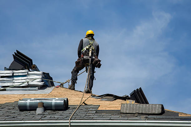 Professional Gutter Installation technician working in Sutherland, NE